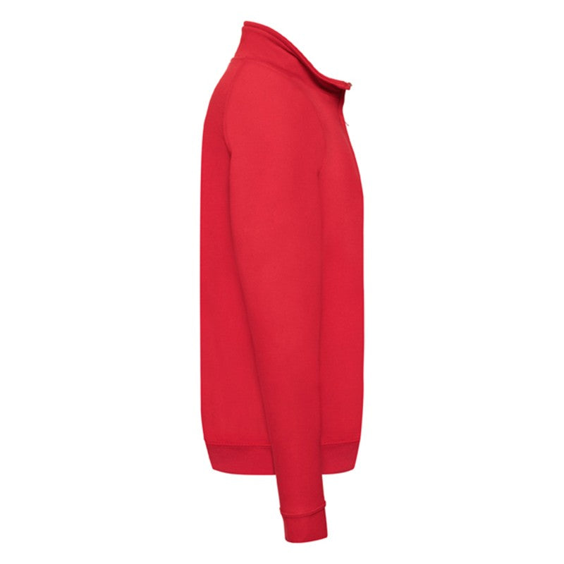 Felpa Fruit Of The Loom Classic Zip Collo Adulto Grigia