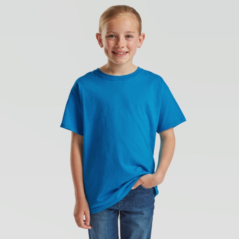 T-shirt Fruit Of The Loom Valueweight Child Royal