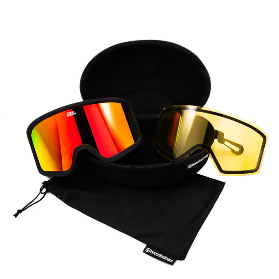 Horsefeathers Tarpe Goggles (black/mirror Red)