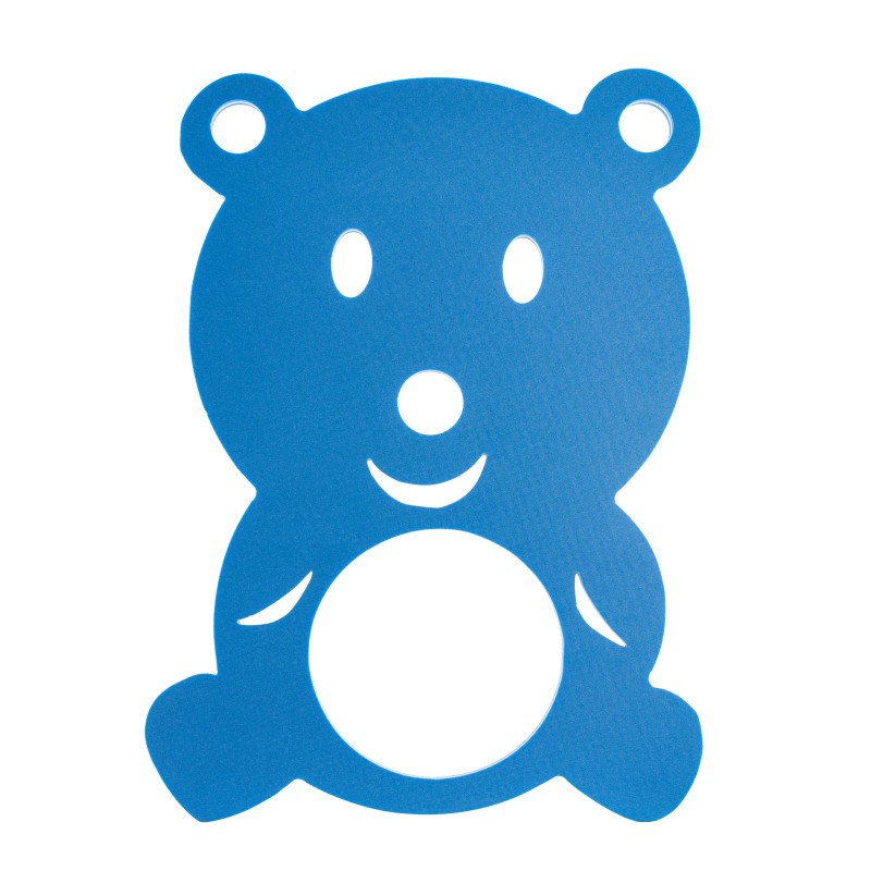 Teddy Bear-shaped Mat 4 Cm Azul ÚNICA