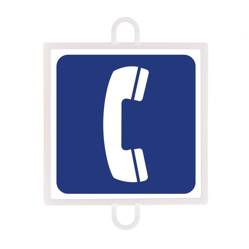 Trafikskiltpanel Indikation nr. 2 (telefon) Flerfarvet