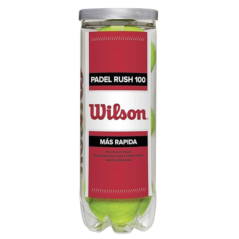 Tube 3 Padel Balls Wilson Rush 100