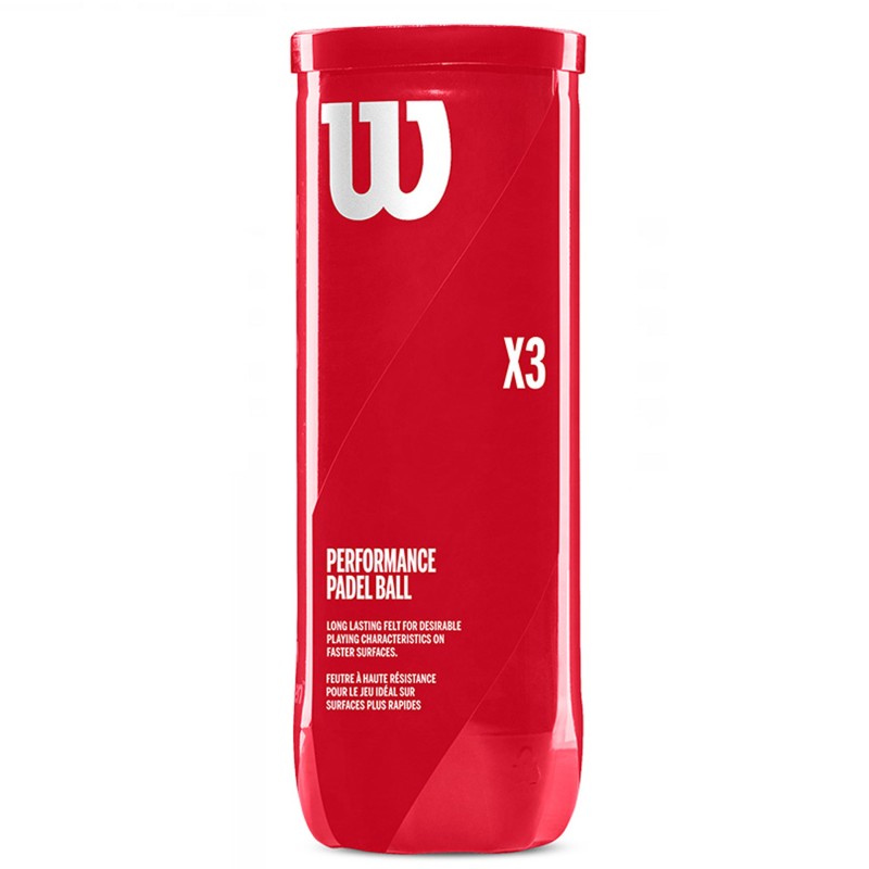 Tube 3 Padel Balls Wilson 'x3 Ball Can'