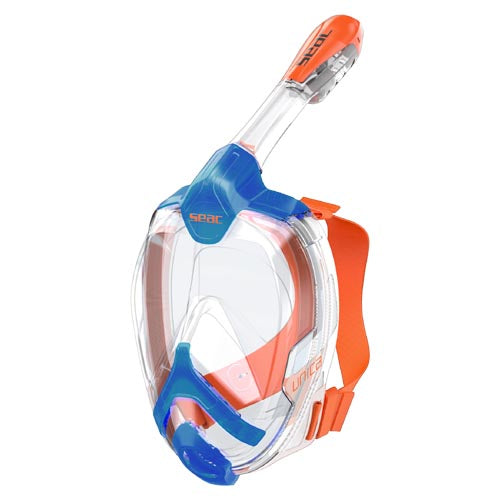 Seac Unica Snorkel Mask S-m Blue/orange**