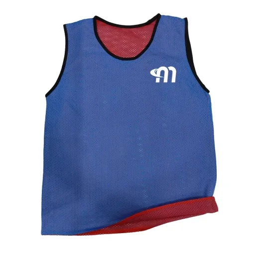 Reversible Training Vest Kids (xs) - Red/blue