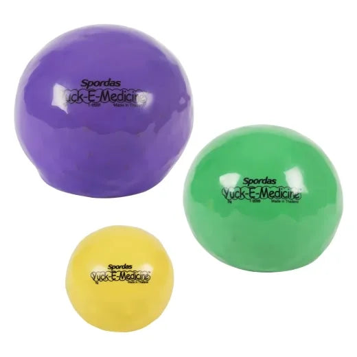 Yuck-e Medicine Balls 1kg Yellow 12cm