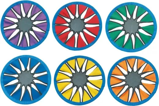 Set Of 6 Color Twist Frisbees