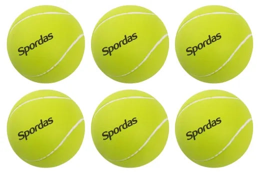 Set Of 6 High Density Foam Tennis Balls