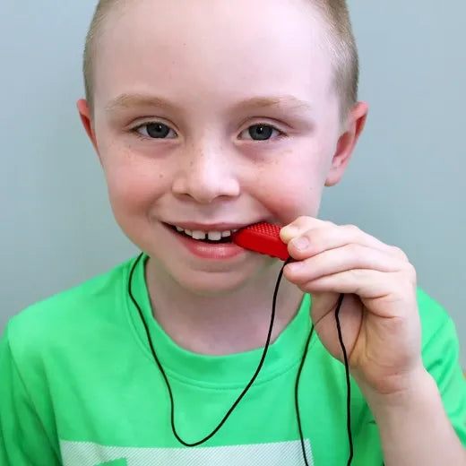 Ark's Brick Stick Chew Necklace - Red (soft)