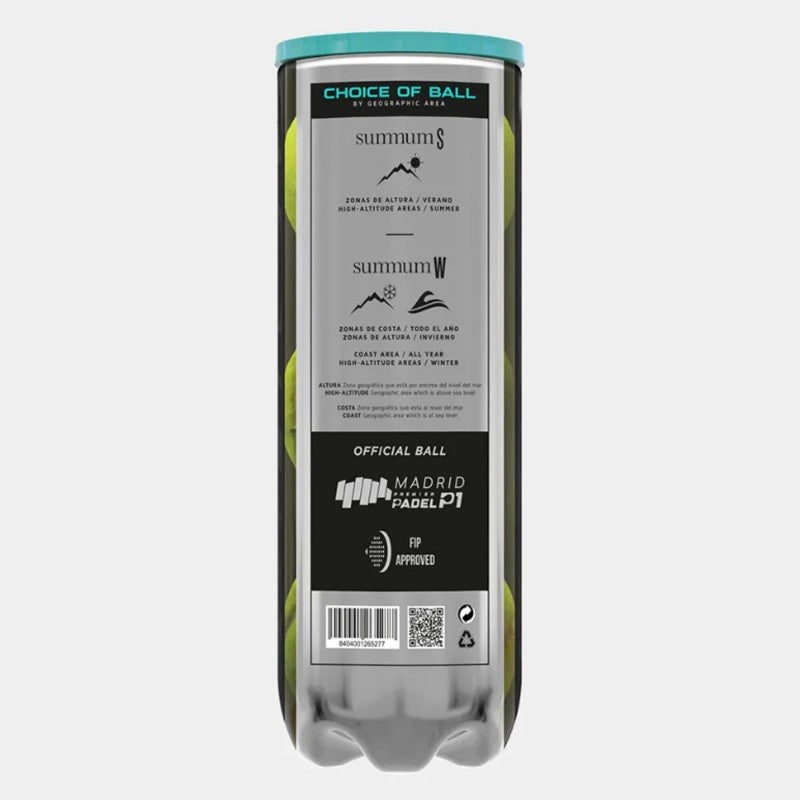 Palline da padel Varlion Summum Pro W – Tubo da 3