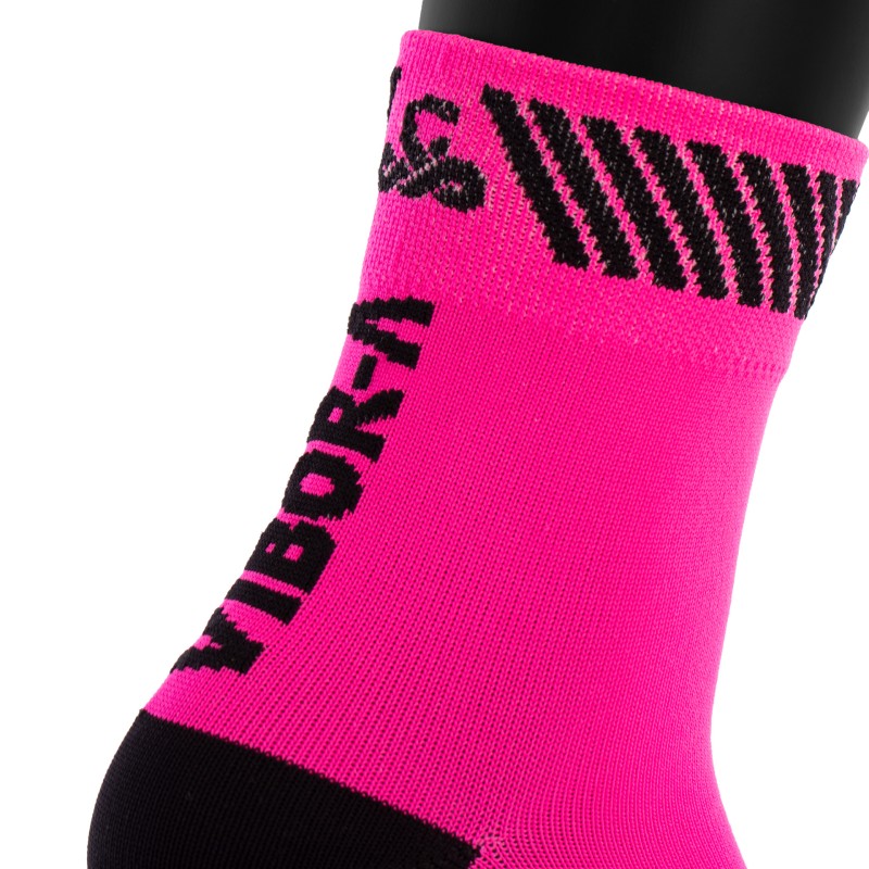 Vibor-a Kait Mid-Crew Socken Rot/Schwarz 35-38