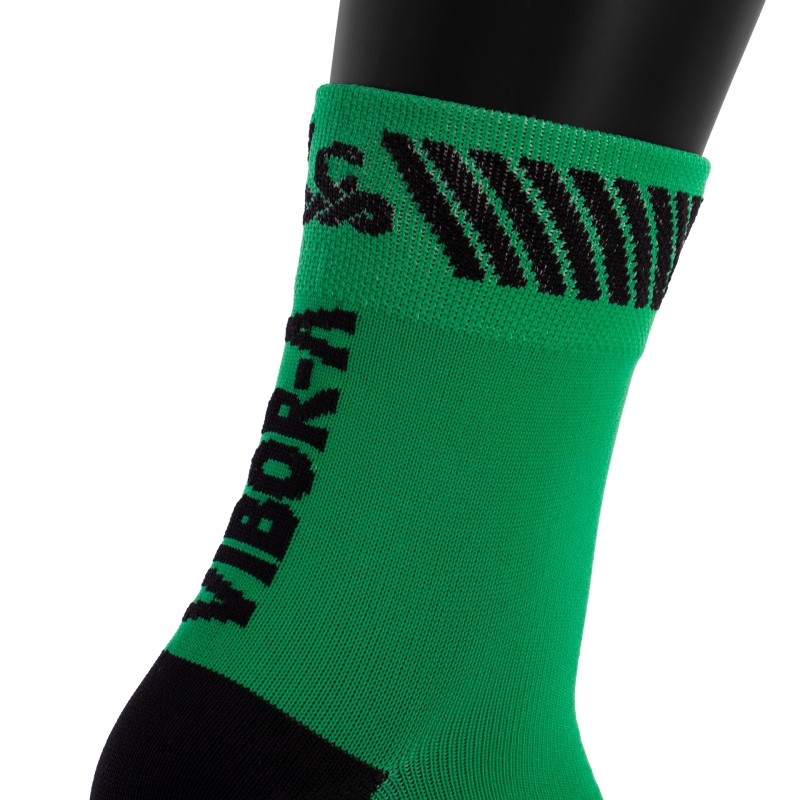 Vibor-a Kait Mid-Crew Socken Rot/Schwarz 35-38