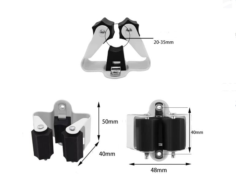 Tool Holder Spring Steel Rubber Rollers Max Load 5 Kg