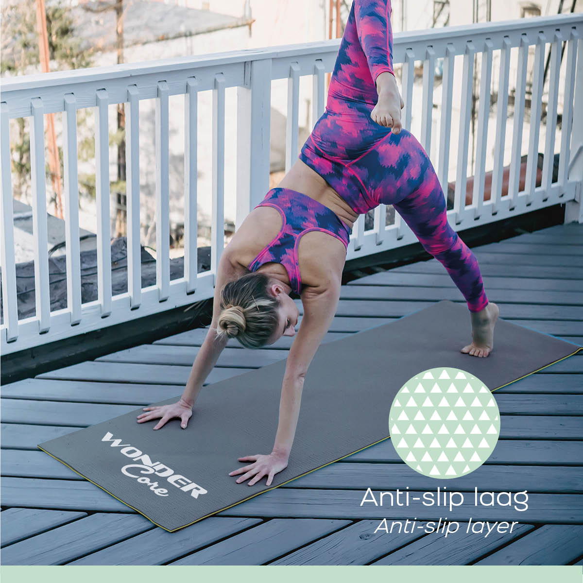 Wonder Core – Yoga Mat Tpe – Žltá/šedá