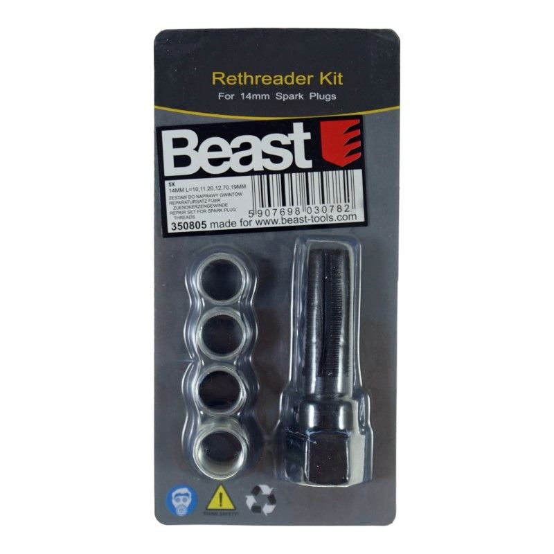 Tændrør Gevind Reparationssæt 14 Mm Beast