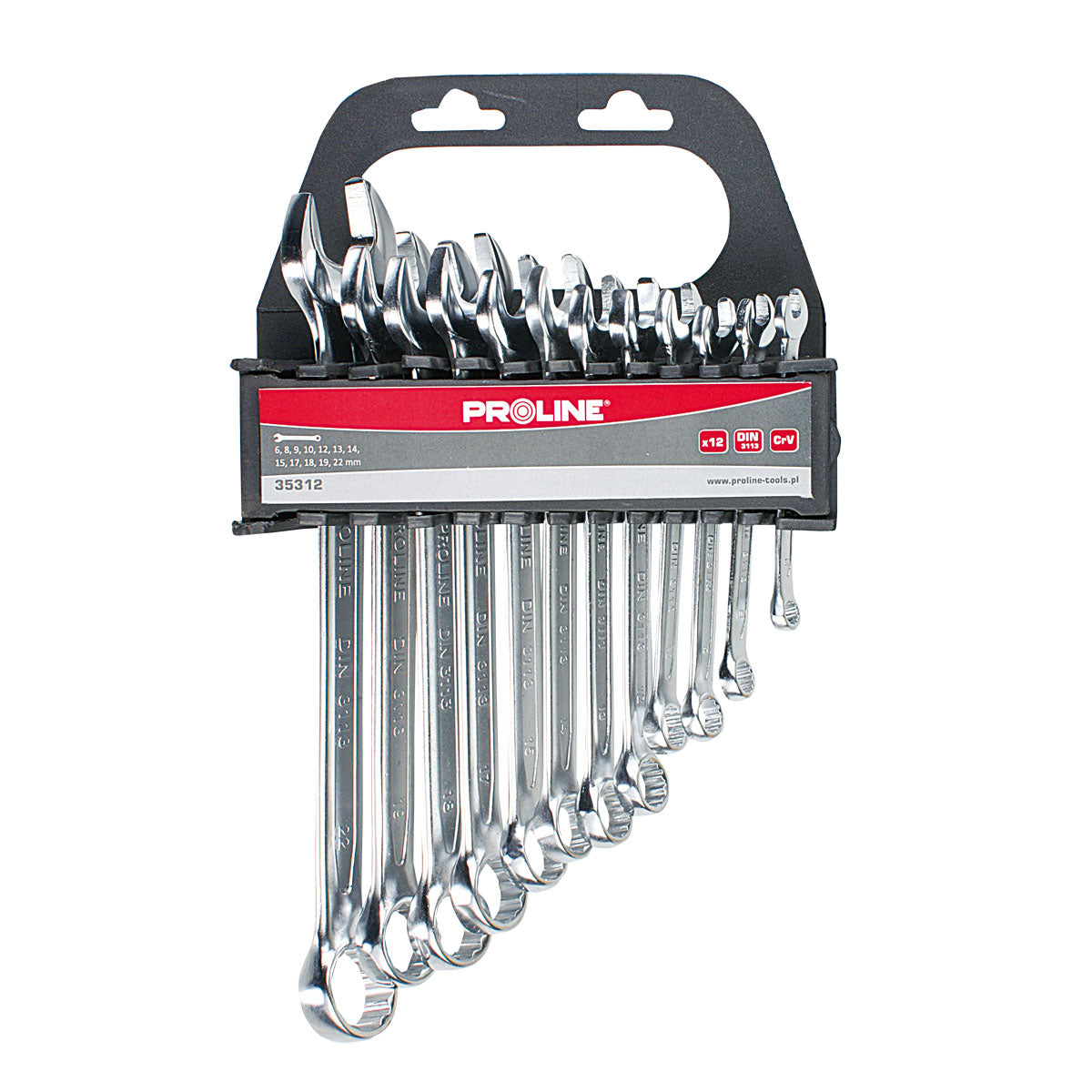 Комплект комбинирани гаечни ключове 6-22 mm 12 бр Proline
