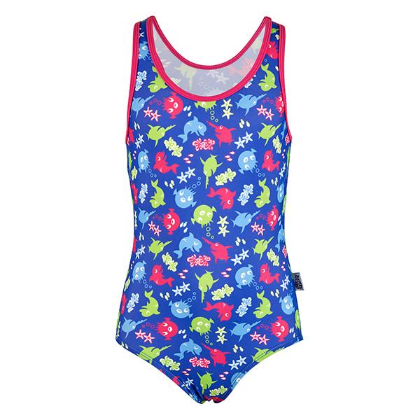 Maiô Beco -sealife® para meninas | UV Spf50+ | Azul
