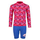 Костюм Beco Ocean Dinos Rashguard за момичета | Розово