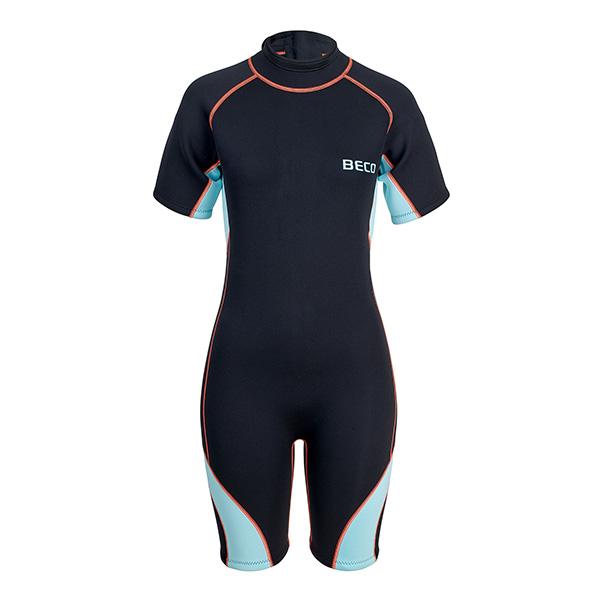 Beco Women's Wetsuit Shorty Tarifa | Black/turquoise