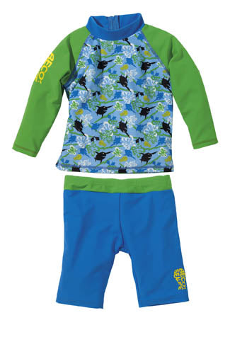 Costum de baie Beco -sealife Uv Albastru/verde