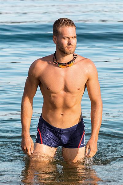 Beco Men's Swim Boxers Dark Blue