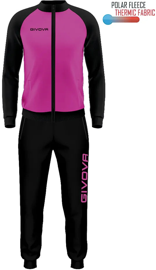 Sportszett Givova Cuba Fukszia-fekete Pink 2xl
