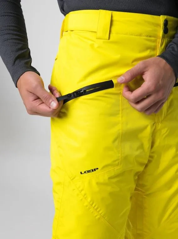Calça de esqui masculina loap orry amarelo xl