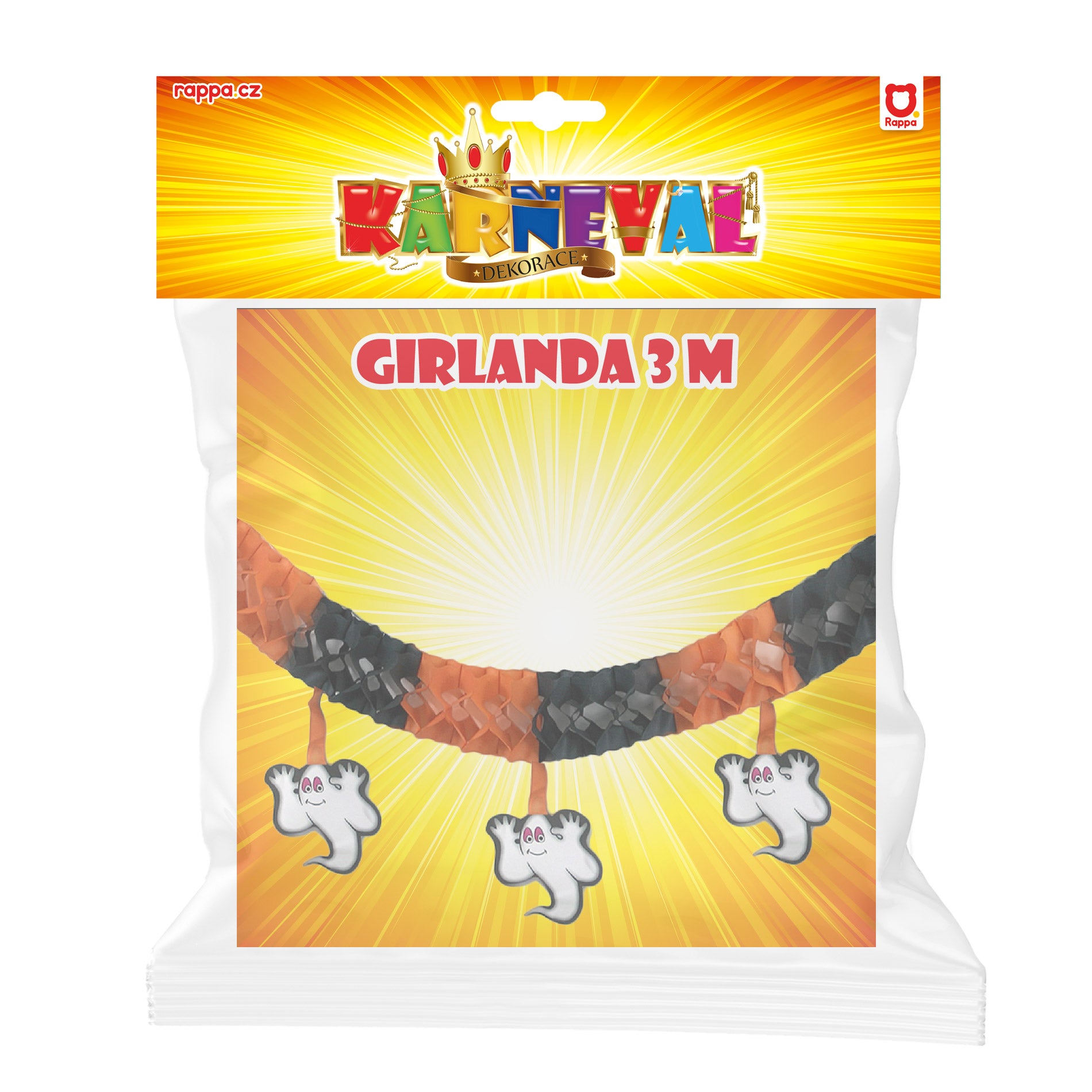 Girlanda Halloween Ghost Paper 3 M