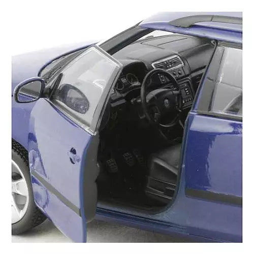 Model auta Welly 1:24 Škoda Fabia Ii 2009 Modrá