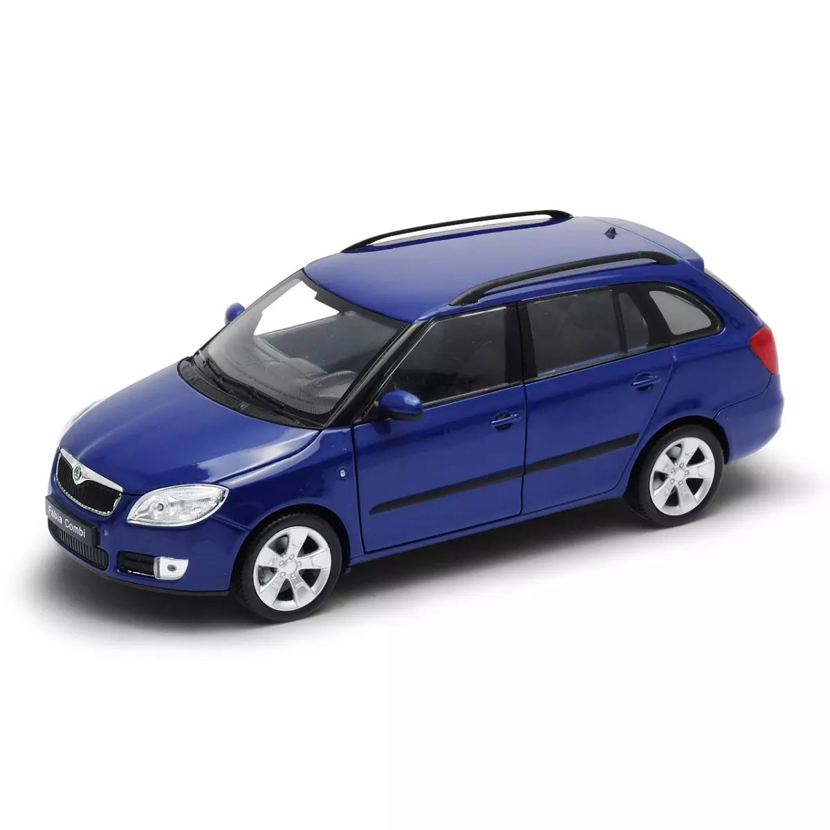 Model auta Welly 1:24 Škoda Fabia Ii 2009 Modrá