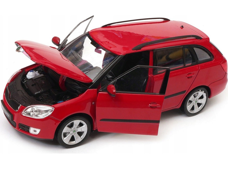 Welly autómodell 1:24 Skoda Fabia Ii 2009 Piros