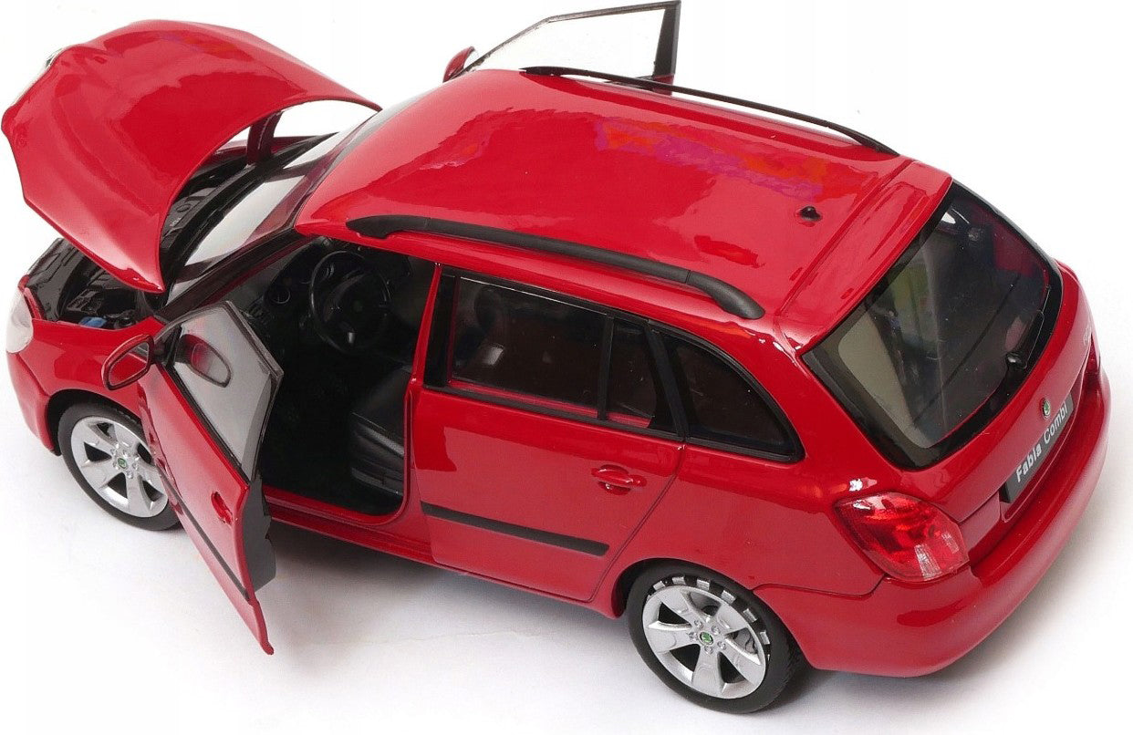 Welly autómodell 1:24 Skoda Fabia Ii 2009 Piros