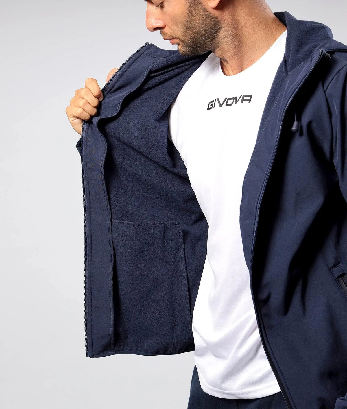 Unisex softshellová bunda Givova Jacket Blue