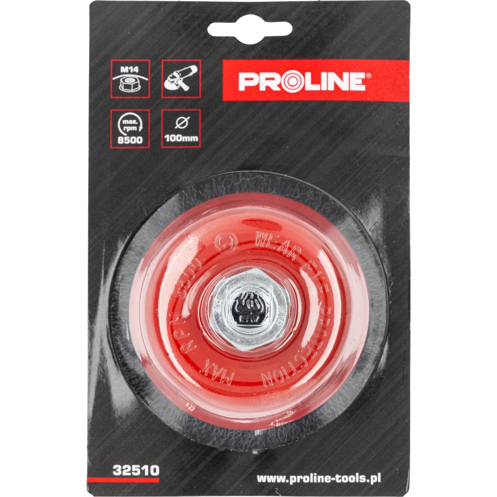 Komborstel 100 mm Diameter 14 mm As Proline