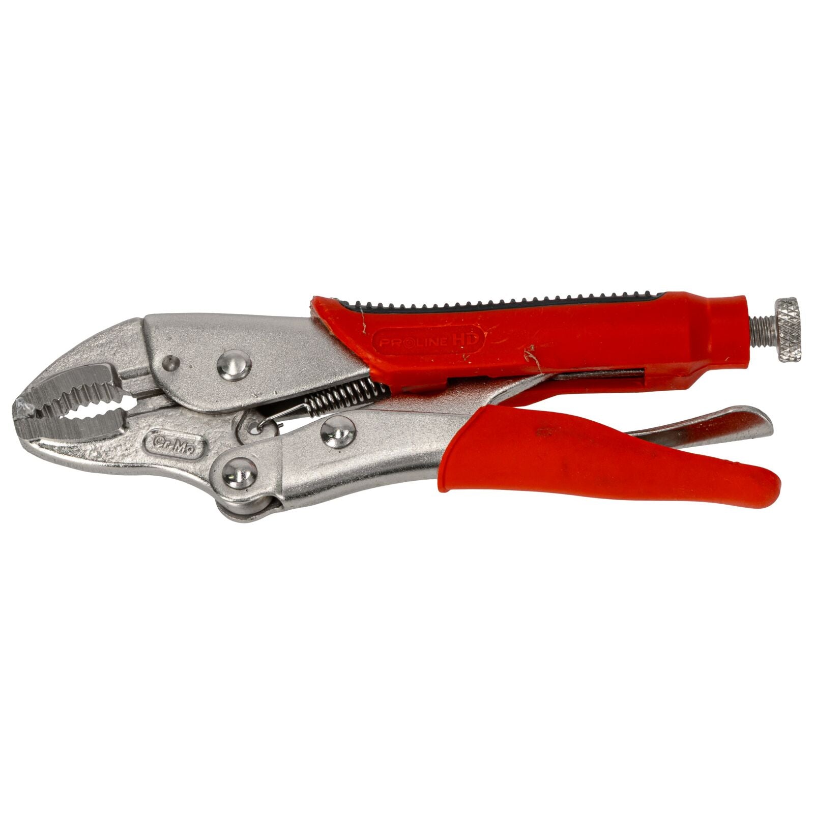 Locking Pliers 180 Mm Round Jaws Rubberized Grip Proline