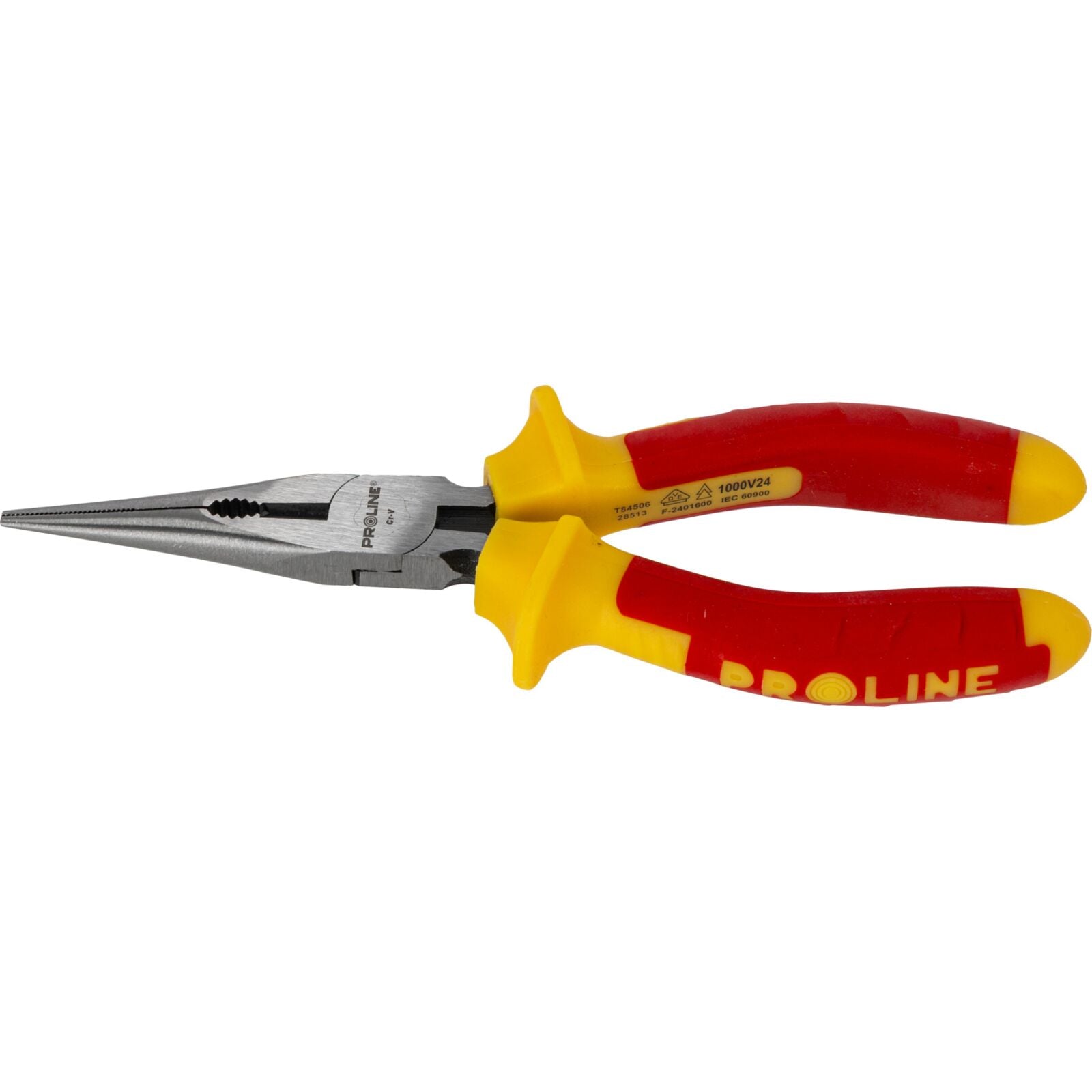 Alicate de ponta plana mandíbula arredondada 160 mm 1000v com cortador texturizado proline