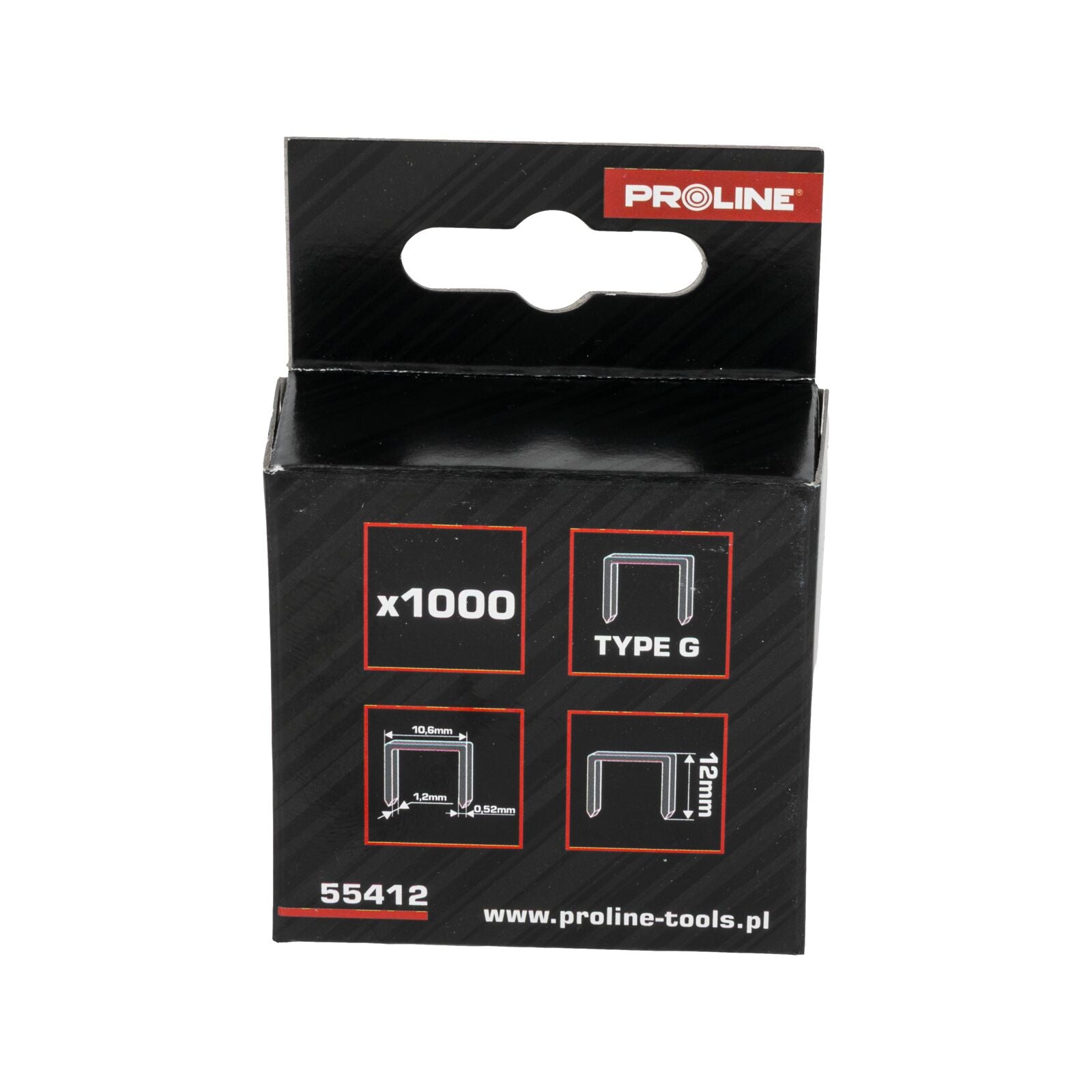 Zszywki hartowane 12 X 10,6 X 1,2 Mm 1000 szt. Proline