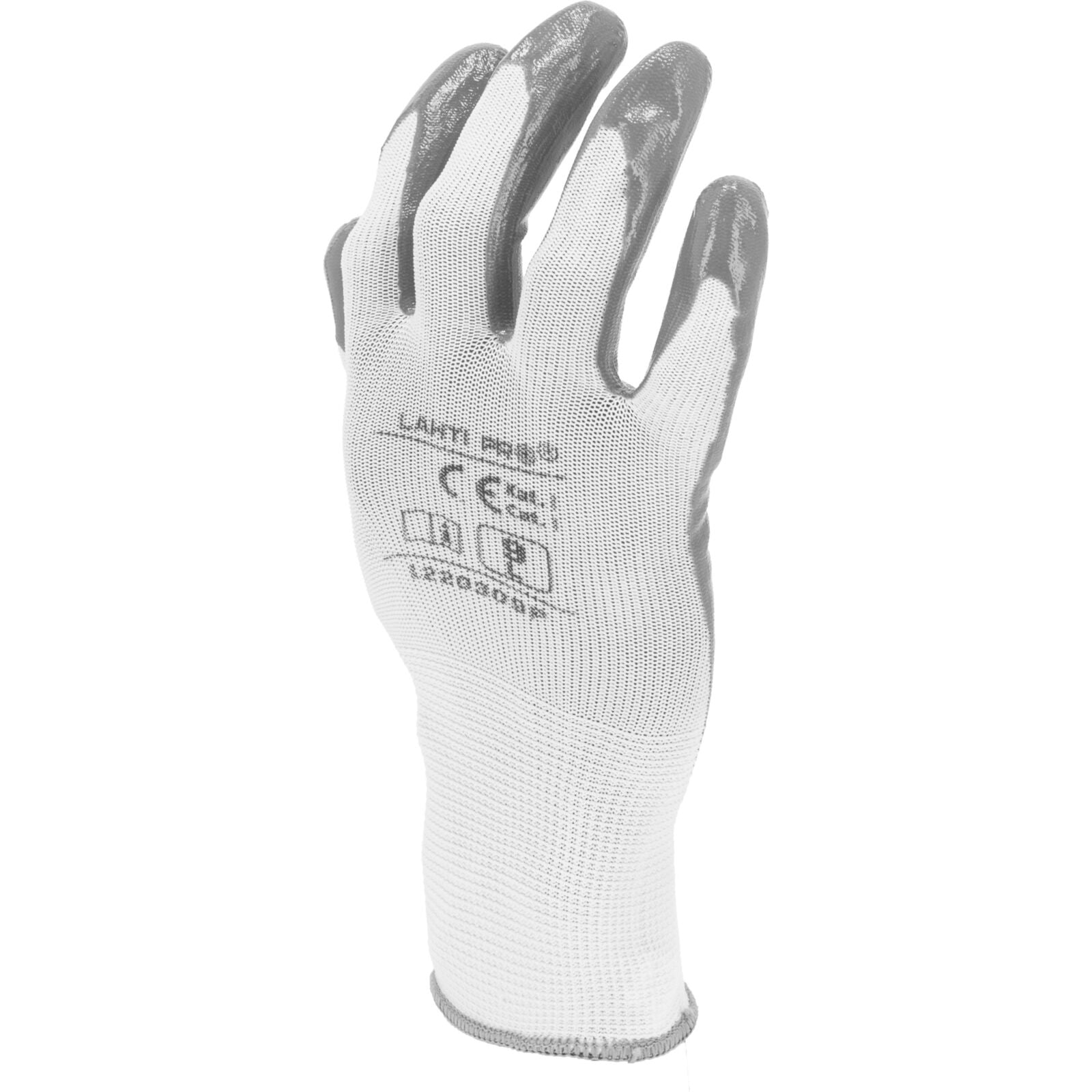Gloves Nitrile Grey-white L220309p Card 9  Ce Lahti