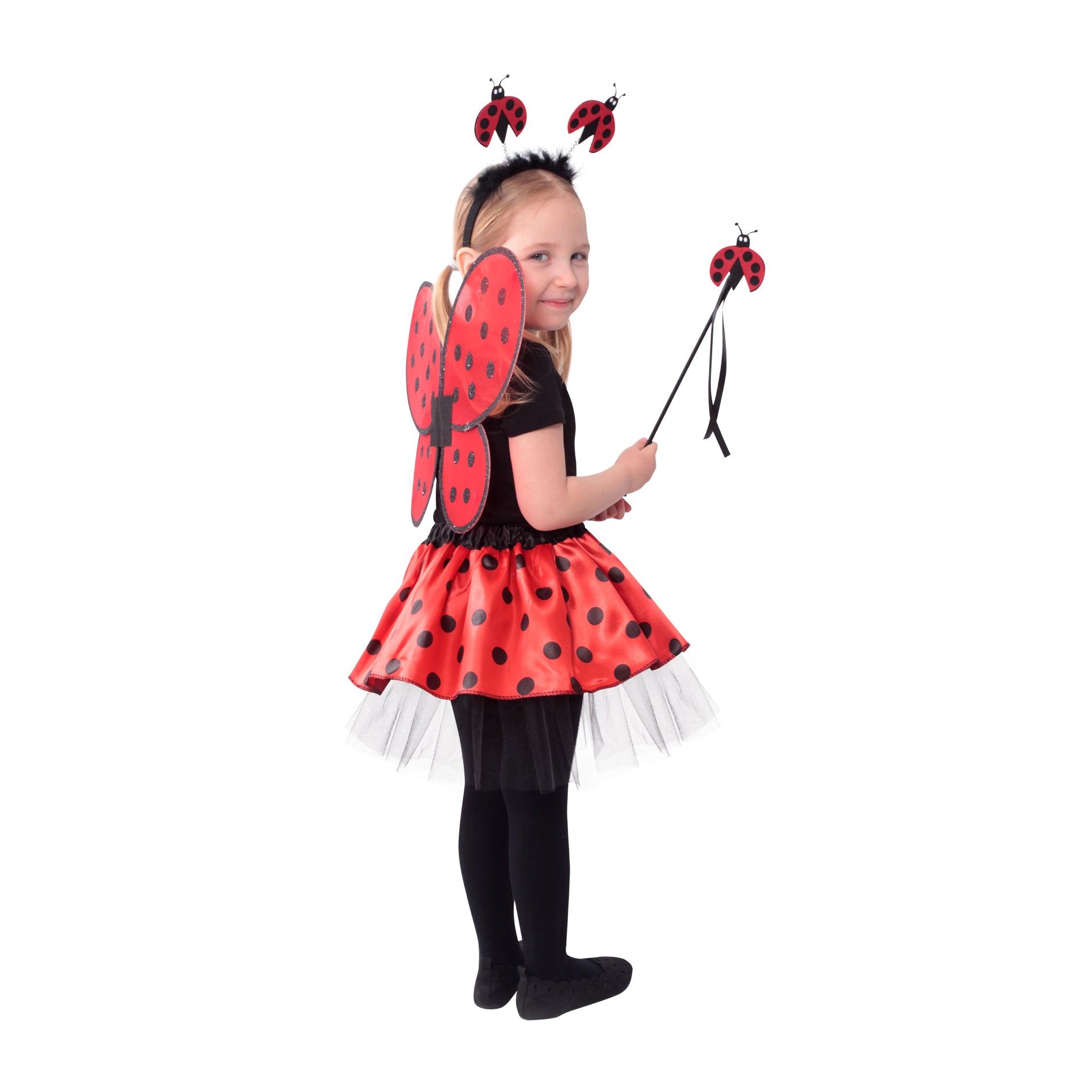 Children Costume Ladybug Tutu Skirt With Wings