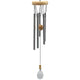 Wind Chime Round Five Chimes Wood Crystal Wind Catcher --set Of 2 Pcs - 48cm