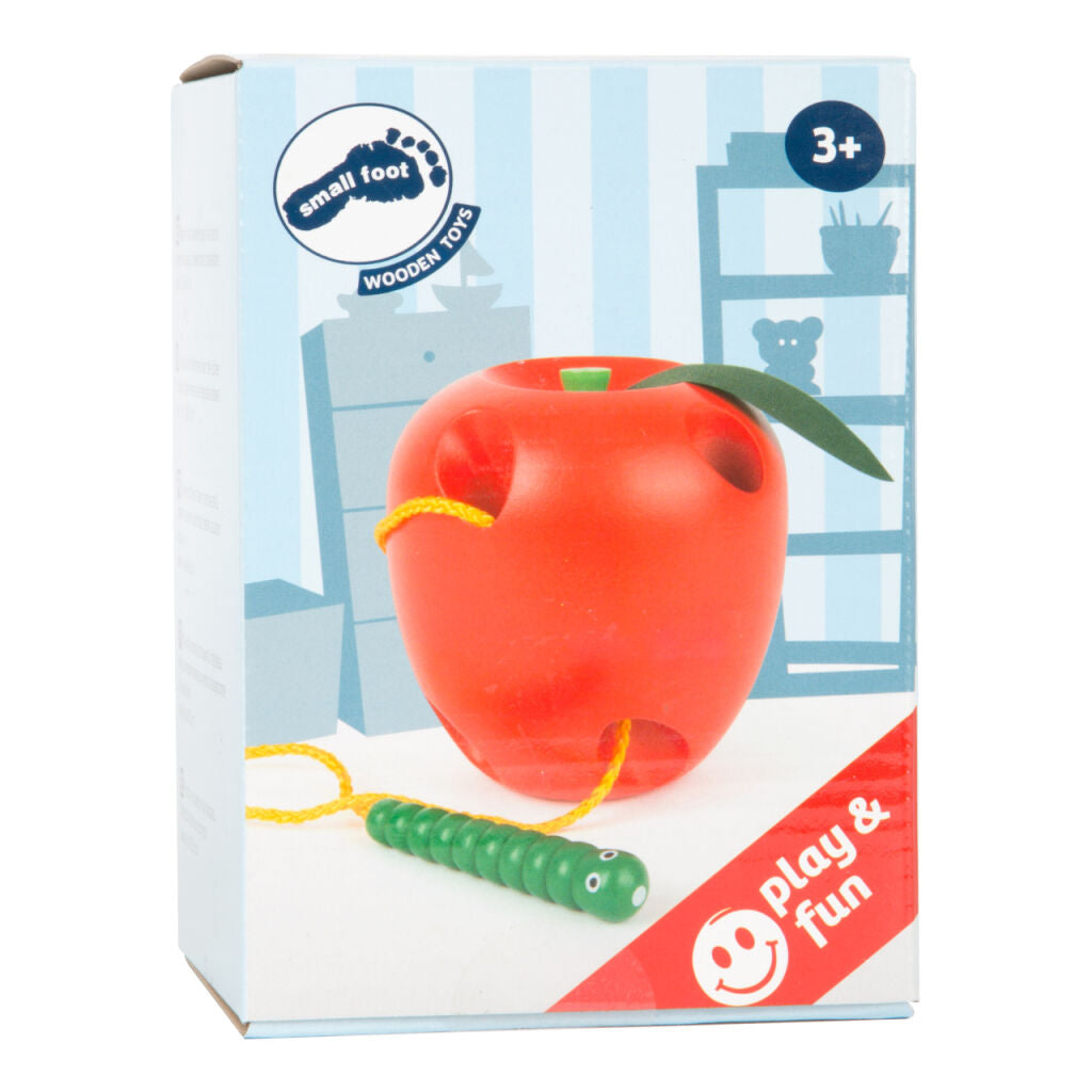 Small Foot Wooden Apple Threading Game