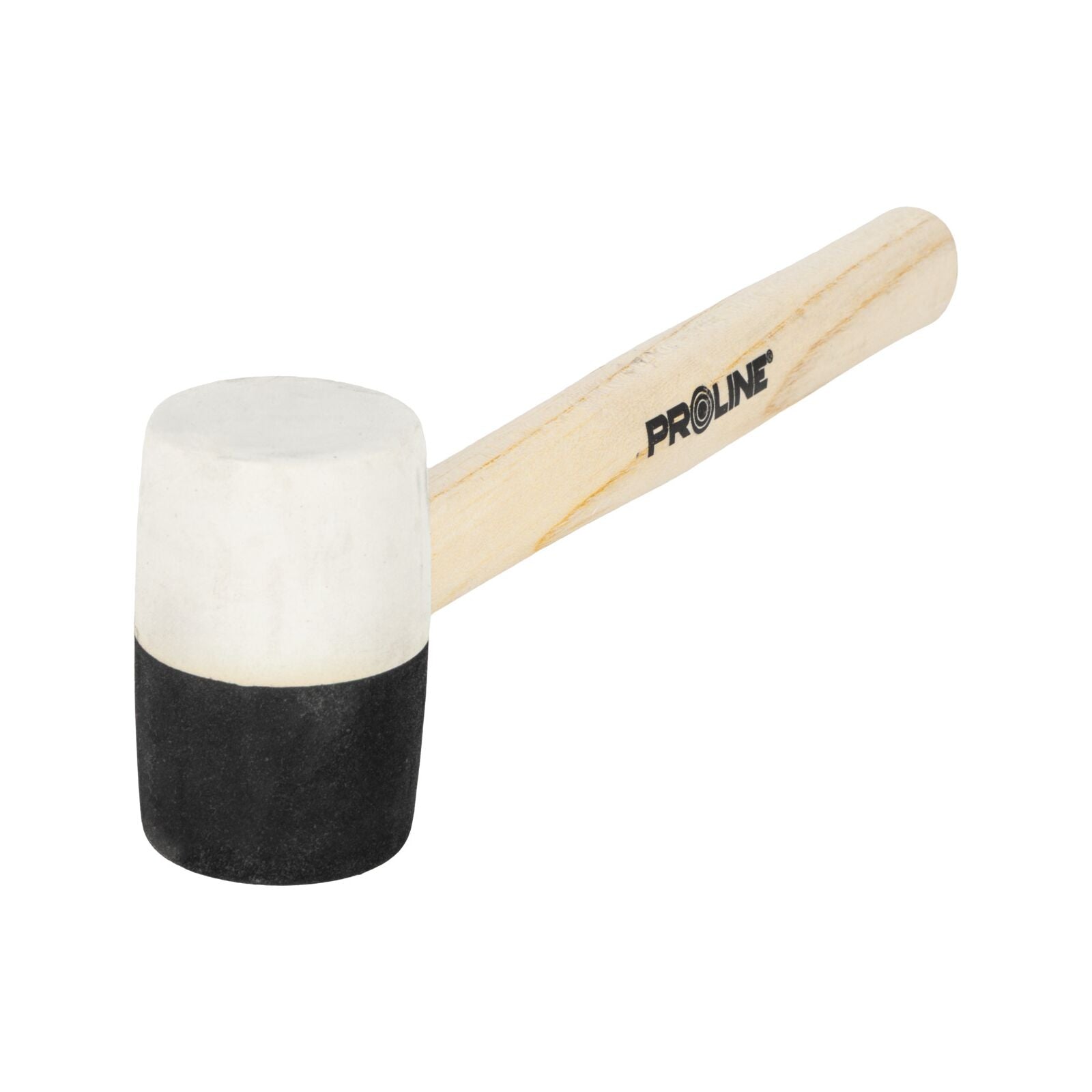 Martello in Gomma 340g Manico in Legno Proline Nero-Bianco