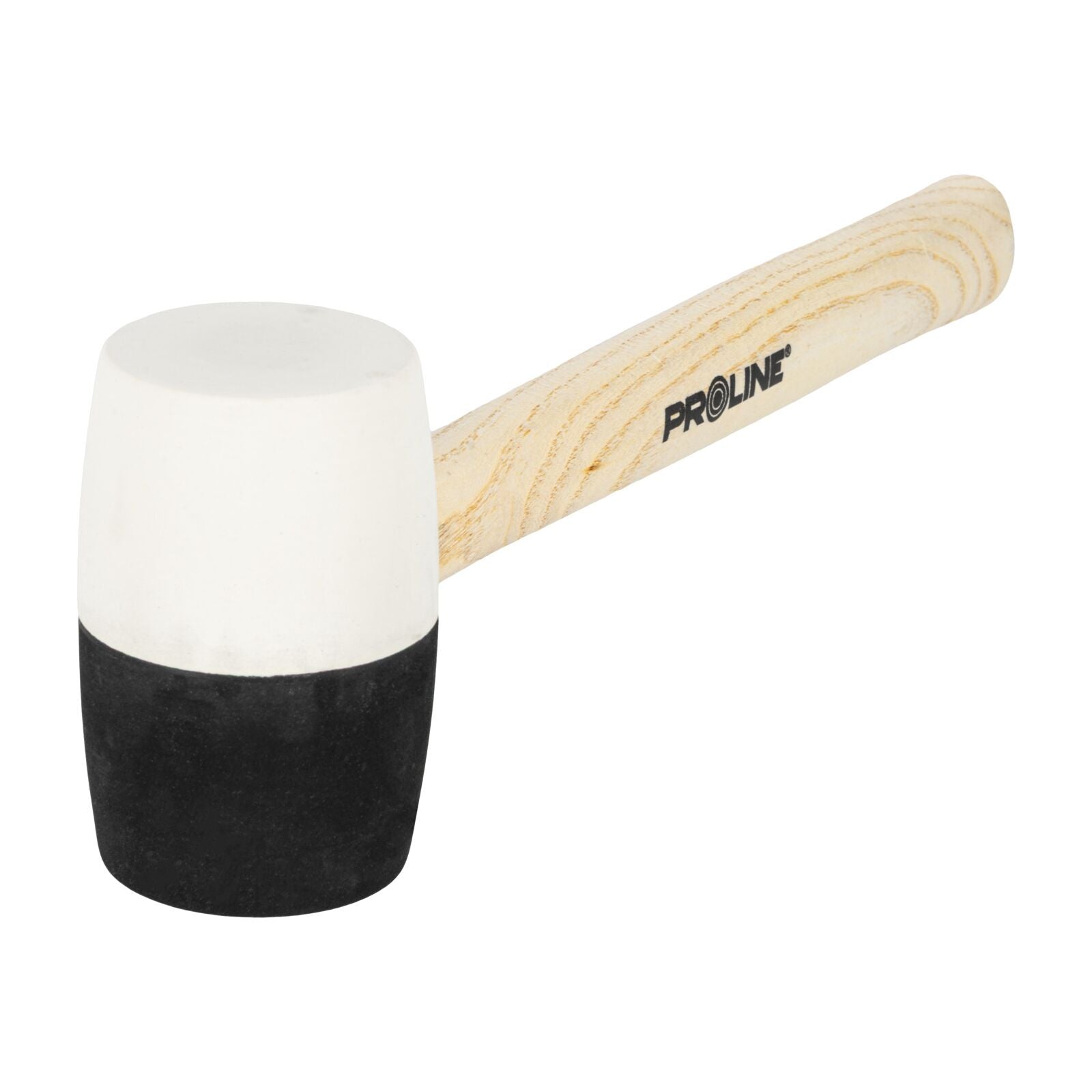 Rubber Mallet 580g Black-white Wooden Handle Proline