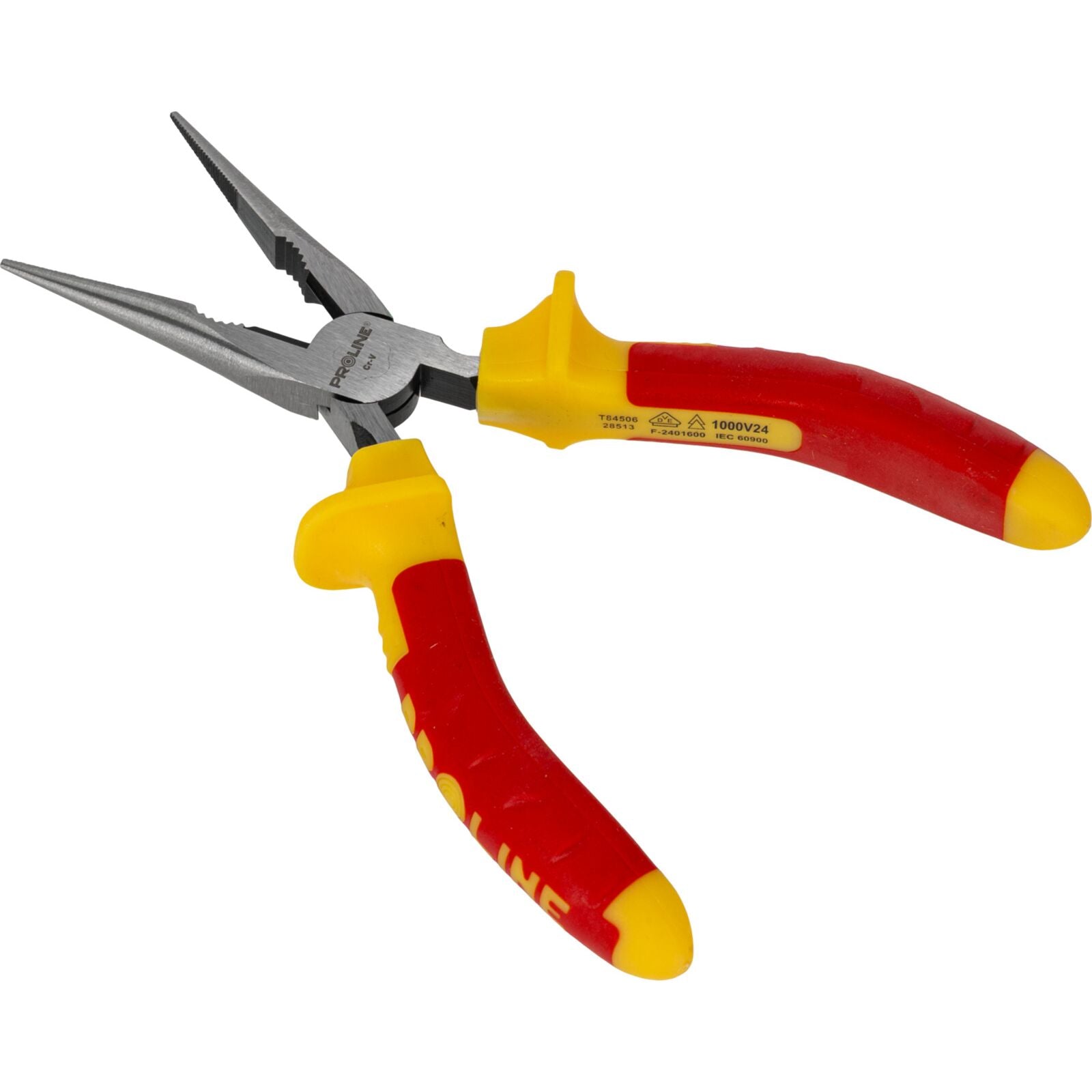 Alicate de ponta plana mandíbula arredondada 160 mm 1000v com cortador texturizado proline