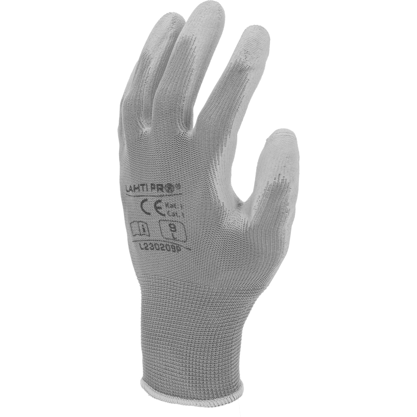 Handschuhe Pu Grau L230209p Karte 9 Ce Lahti