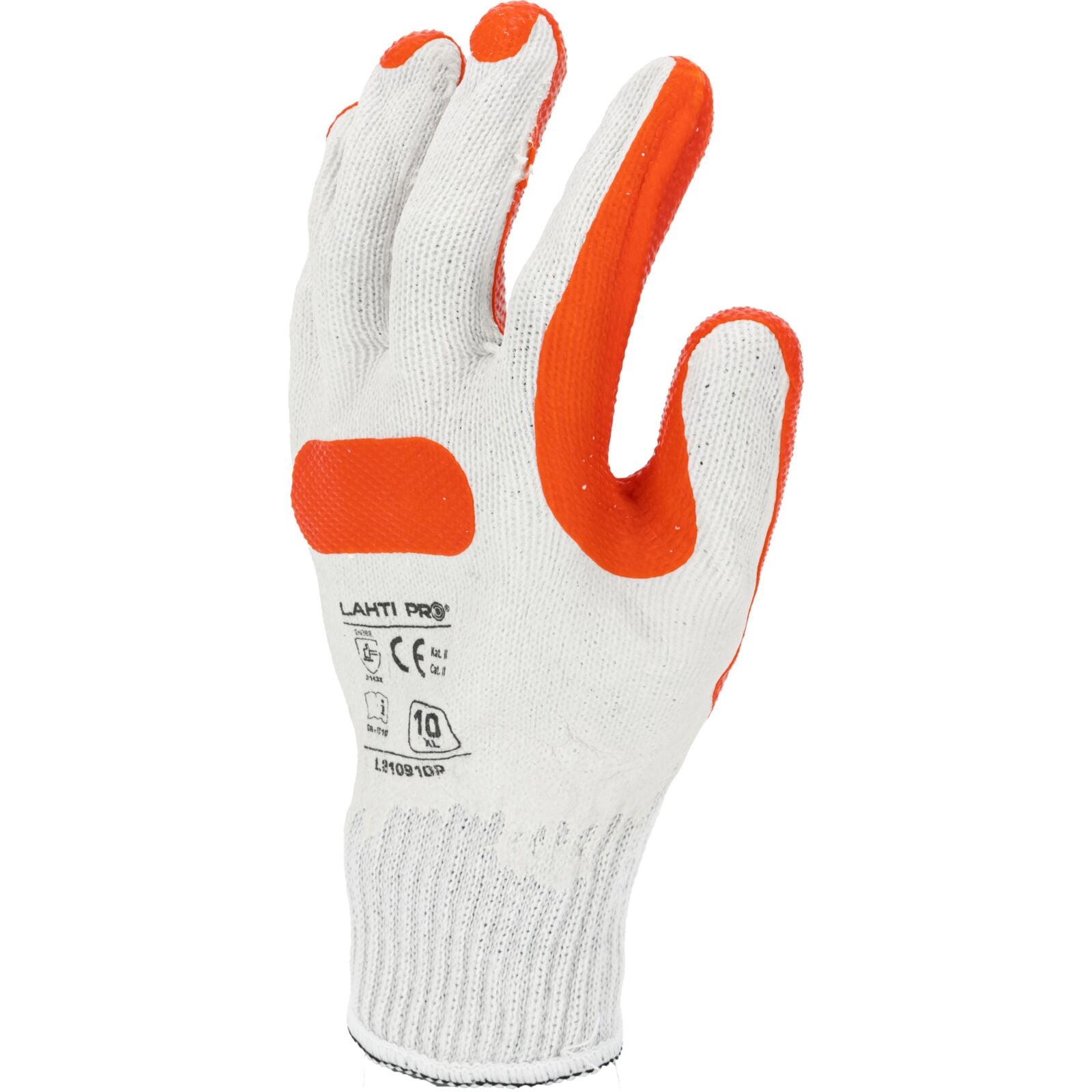 Gloves Latex Red-white L210910p Card 10  Ce Lahti