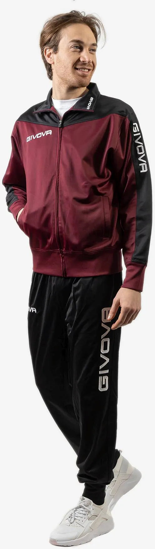 Set Givova Roma Burgundy-blacksports