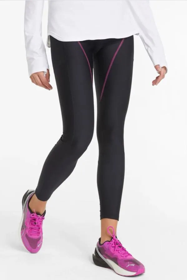 Damen-Leggings Puma Run Marathon Tight Schwarz