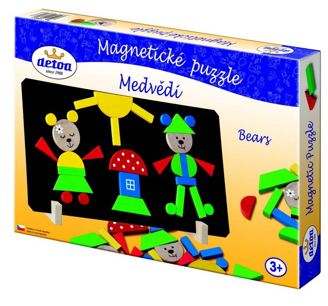 Magnetické puzzle - medvede