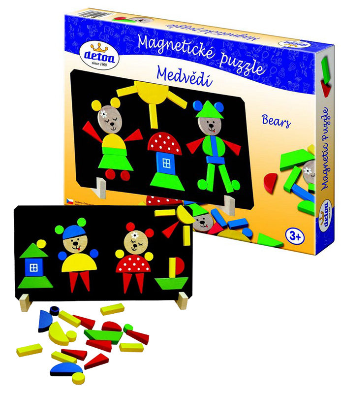 Magnetické puzzle - medvede
